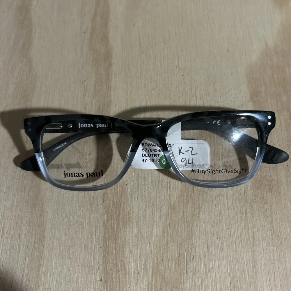 Jonas Paul Edward/Elsie Kids LBK Blutrt Eyeglass Frames 47 15 130 Frames Only
